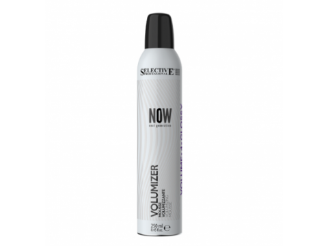 SELECTIVE NOW VOLUMIZER Stiprios fiksacijos apimties suteikiančios putos plaukams, 250ml